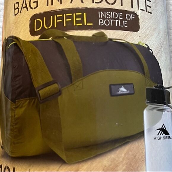 High Sierra Olive Green Duffle In A Bottle - Picture 3 of 4